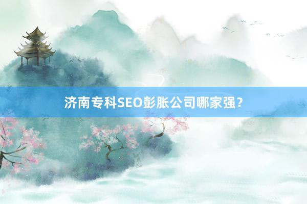 济南专科SEO彭胀公司哪家强？